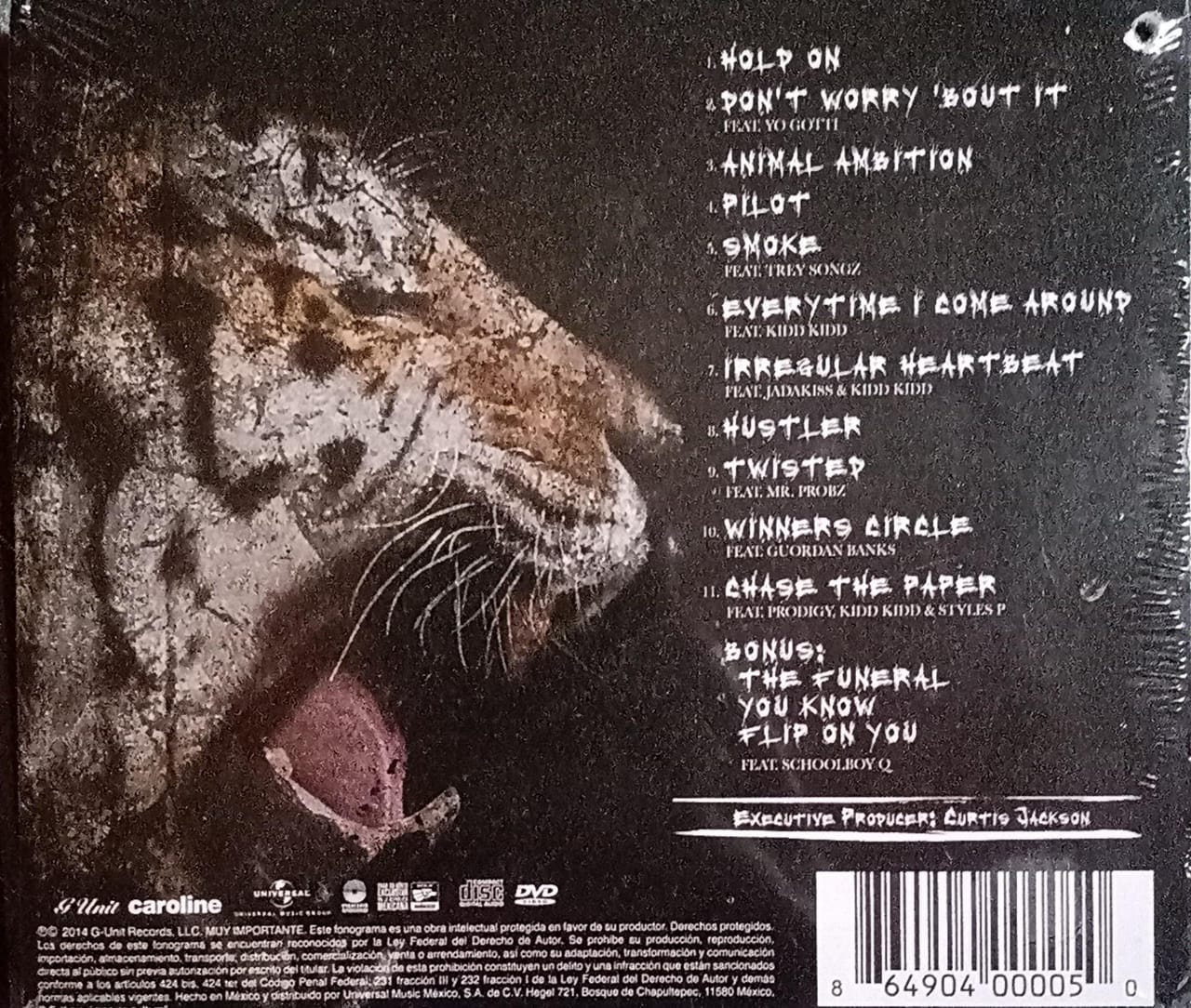 50 Cent – Animal Ambition: An Untamed Desire to Win. CD doble nuevo 🆕.