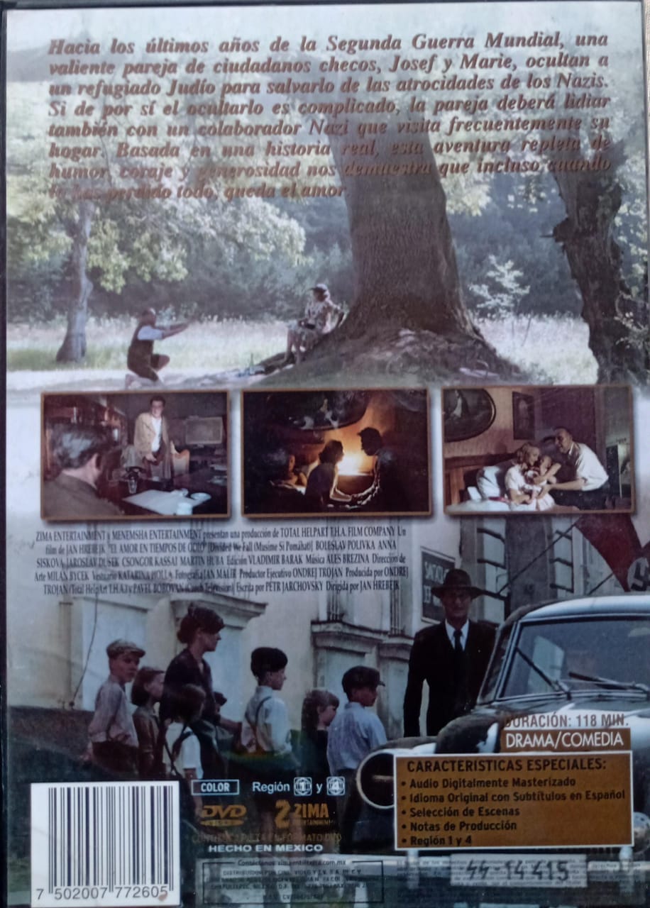 El amor en tiempos de odio. DVD.