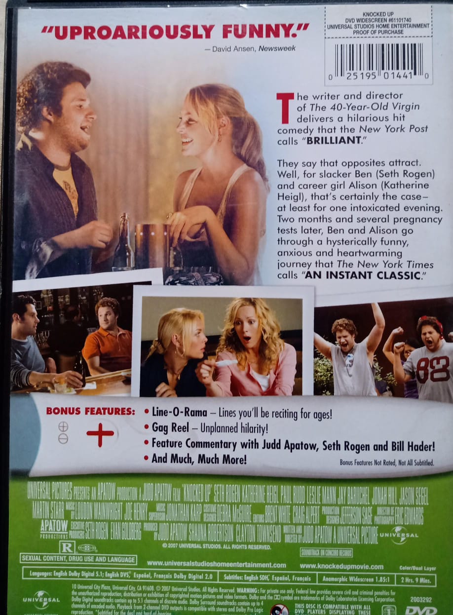 Knocked Up — DVD importado, buen estado.