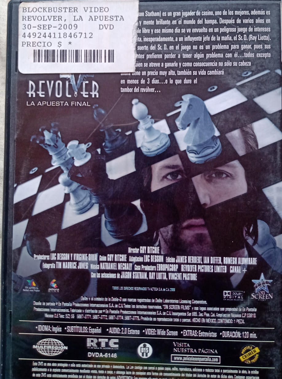 Revolver — DVD nacional.