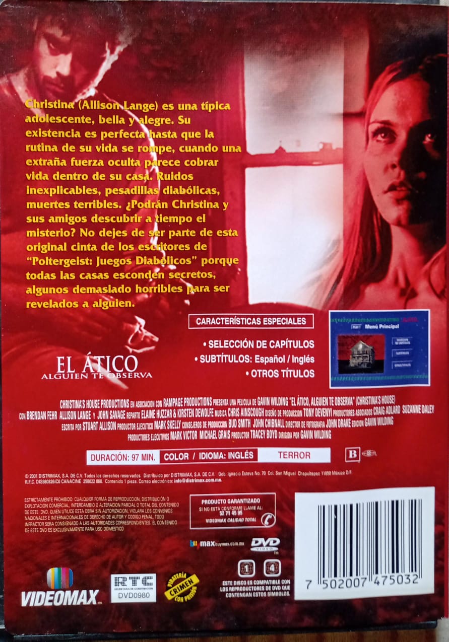 El Ático (Christina's House) — DVD nacional.