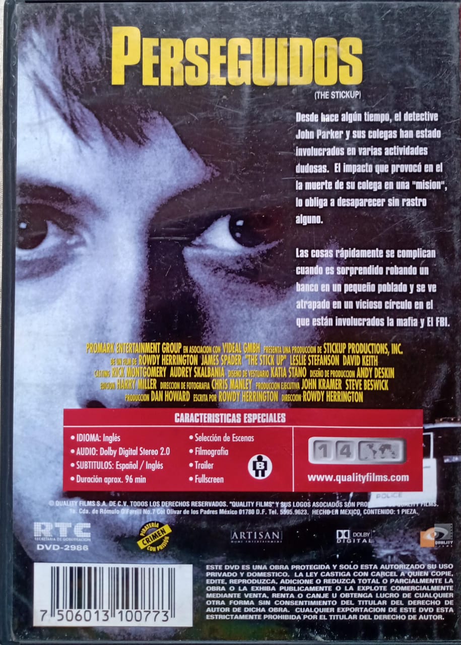 Perseguidos (The Stickup) — DVD.