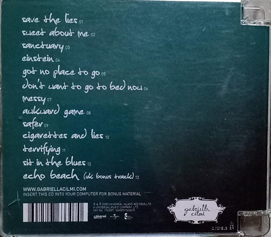 GABRIELLA CILMI – LESSONS TO BE LEARNED. Cd excelente estado.