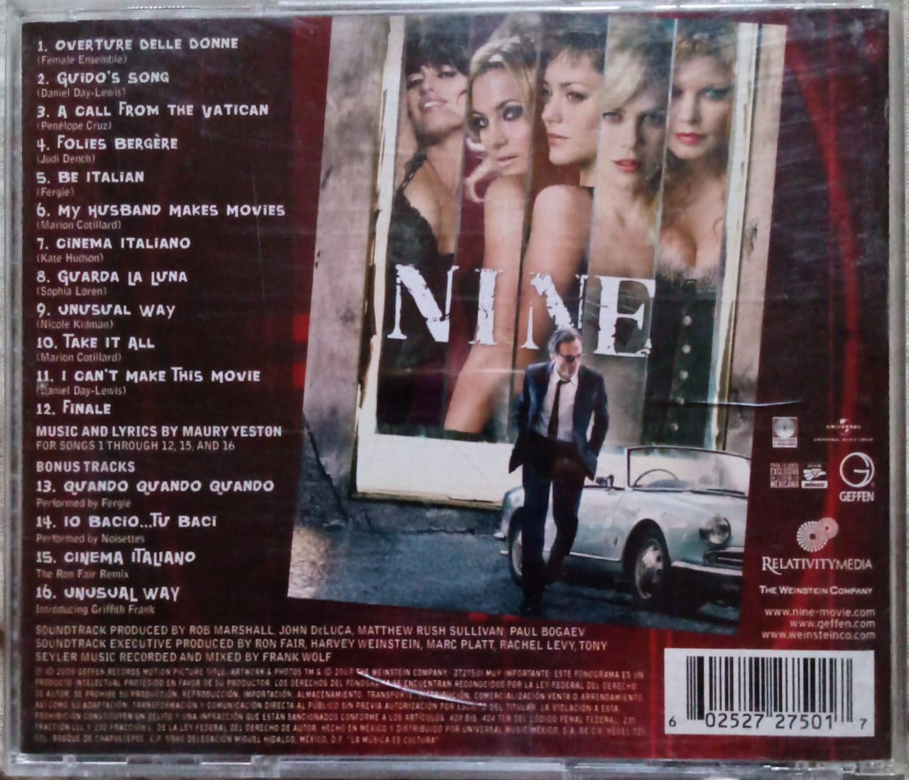 Varios – Nine (Ost Soundtrack). Cd.