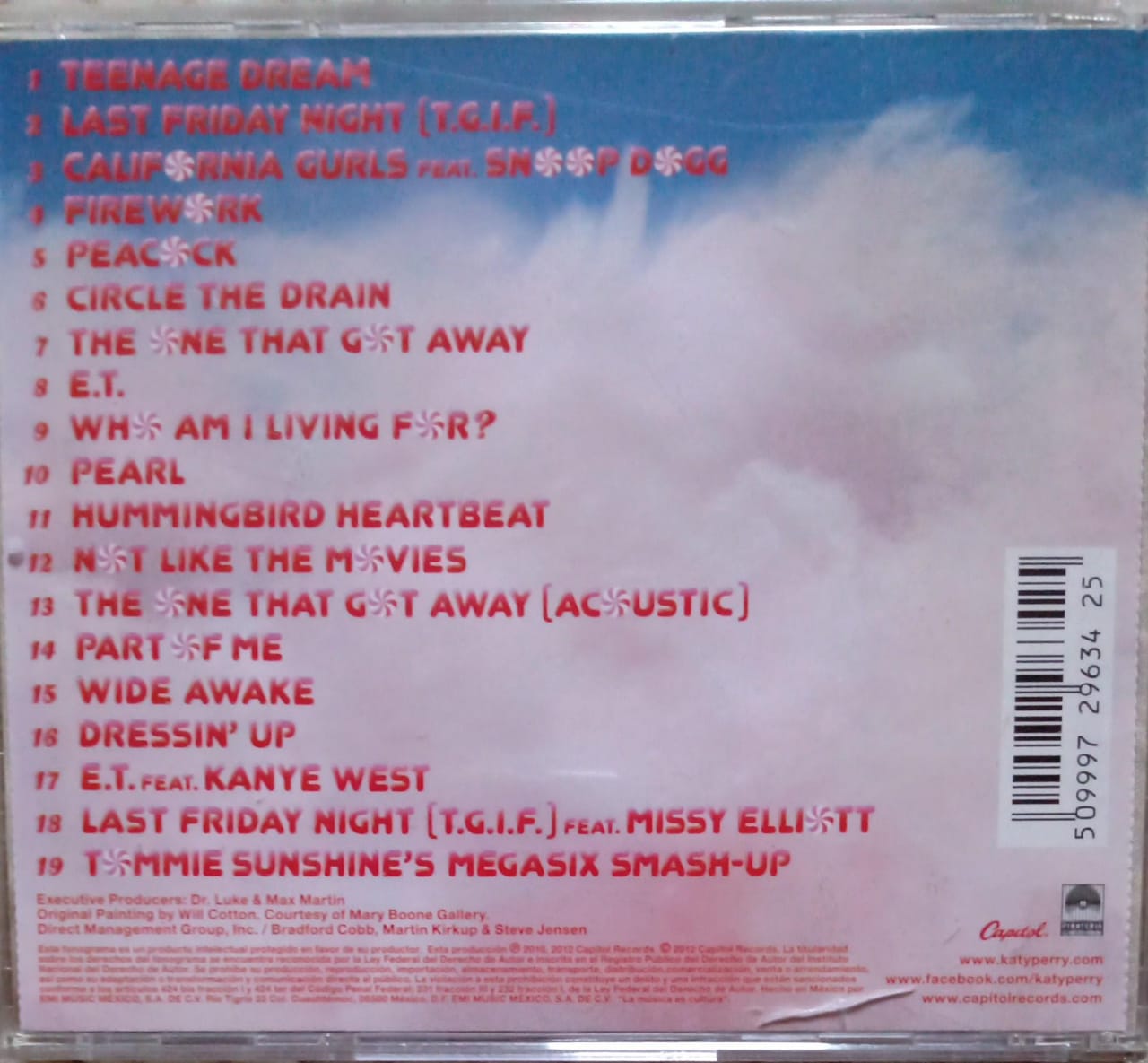 Katy Perry – Teenage Dream - The Complete Confection Portada Lenticular. Cd excelente estado.