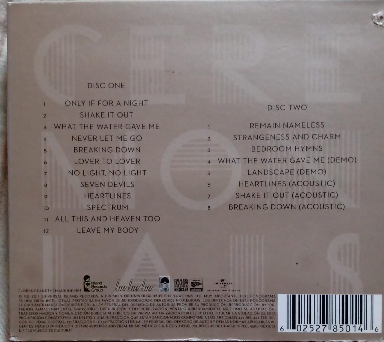 Florence + The Machine – Ceremonials 💿 CD doble en excelente estado.