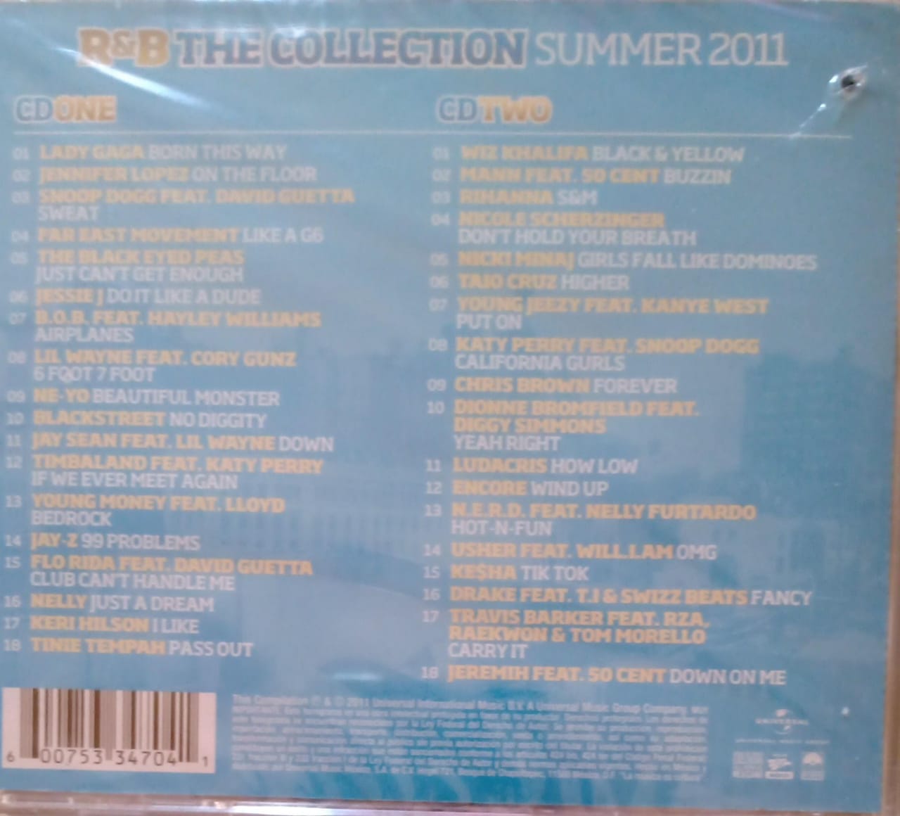 Varios – R&B The Collection Summer 2011. Cd doble nuevo.