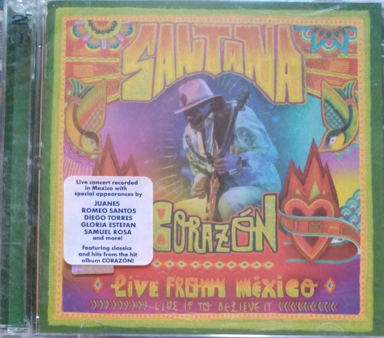 Santana – Corazón: Live from Mexico – Live It to Believe It. Cd doble nuevo.
