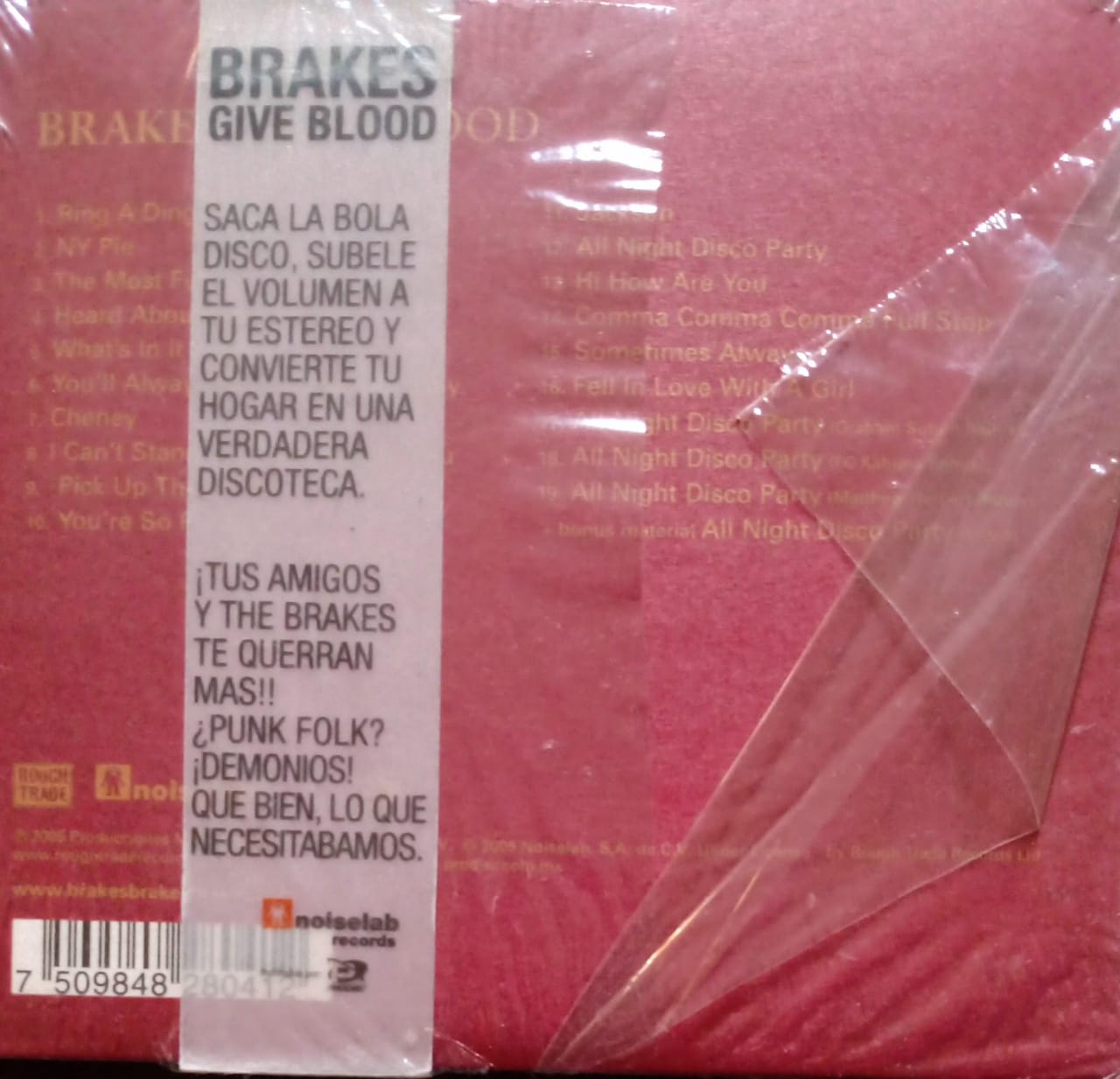 Brakes – Give Blood. Cd nuevo.