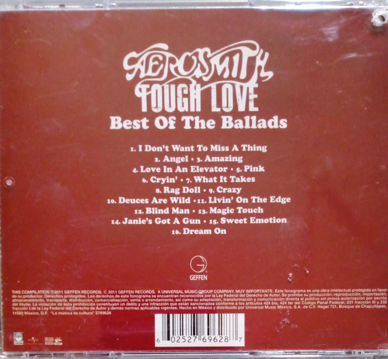 Aerosmith – Tough Love - Best Of The Ballads. Cd excelente estado.