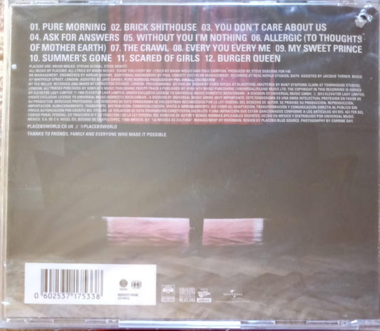 Placebo – Without You I'm Nothing. Cd nuevo.