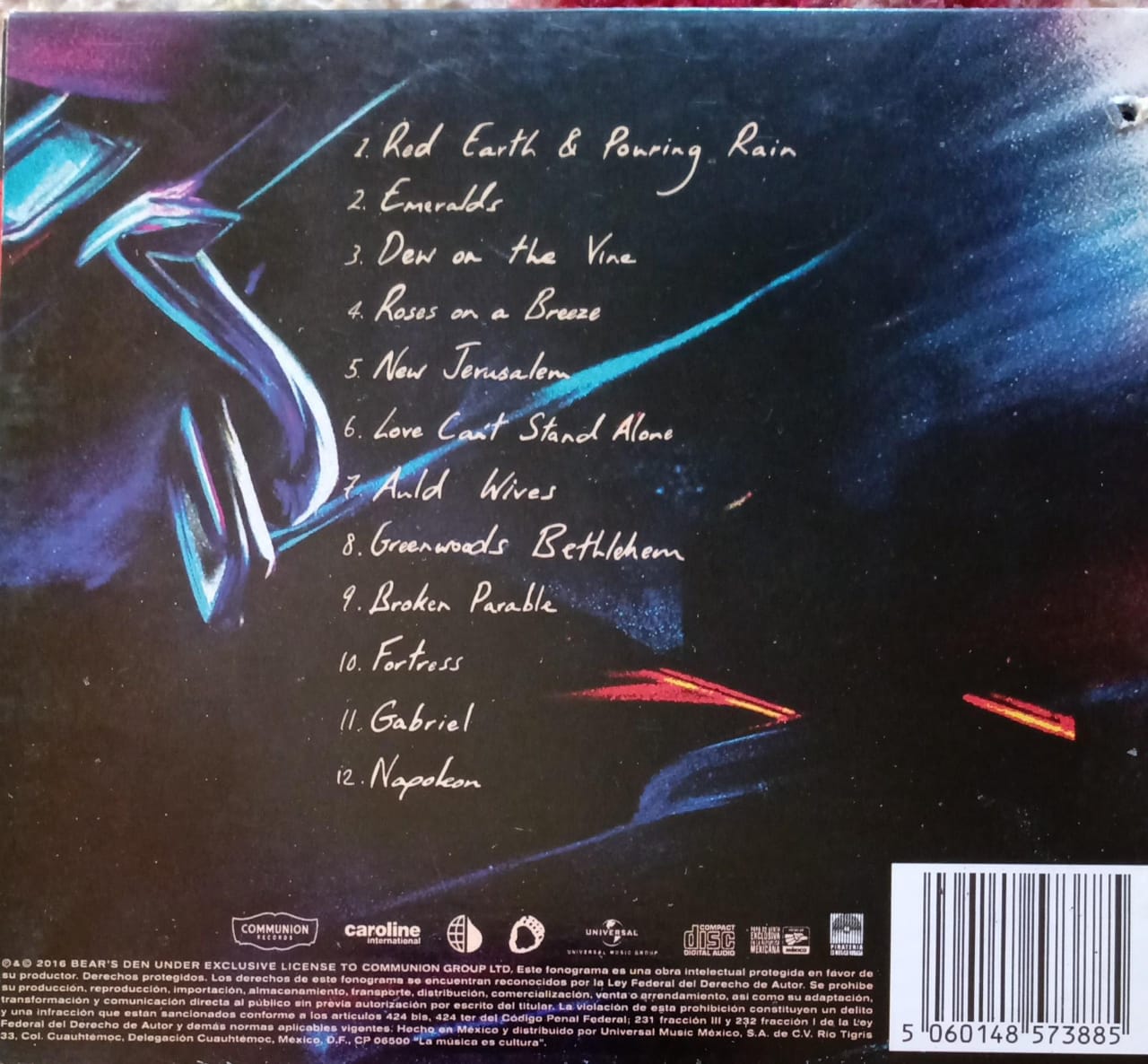 Bear's Den – Red Earth & Pouring Rain. CD excelente estado.