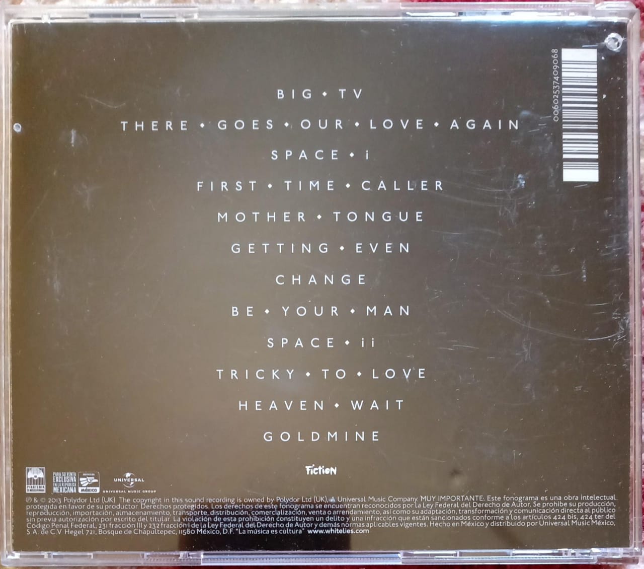 White Lies – Big TV. Cd excelente estado.
