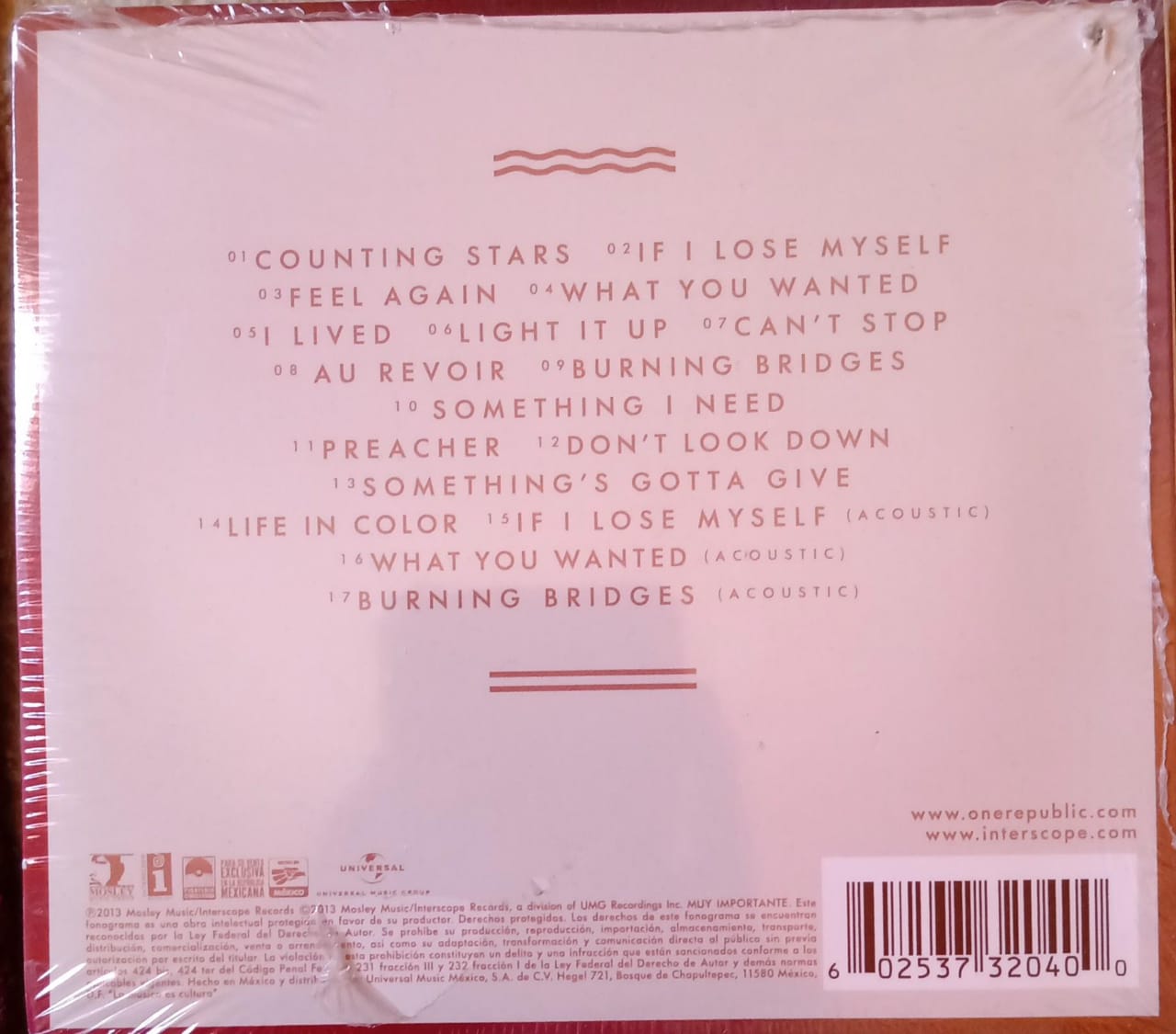 OneRepublic – Native. CD nuevo · Edición Digipak.