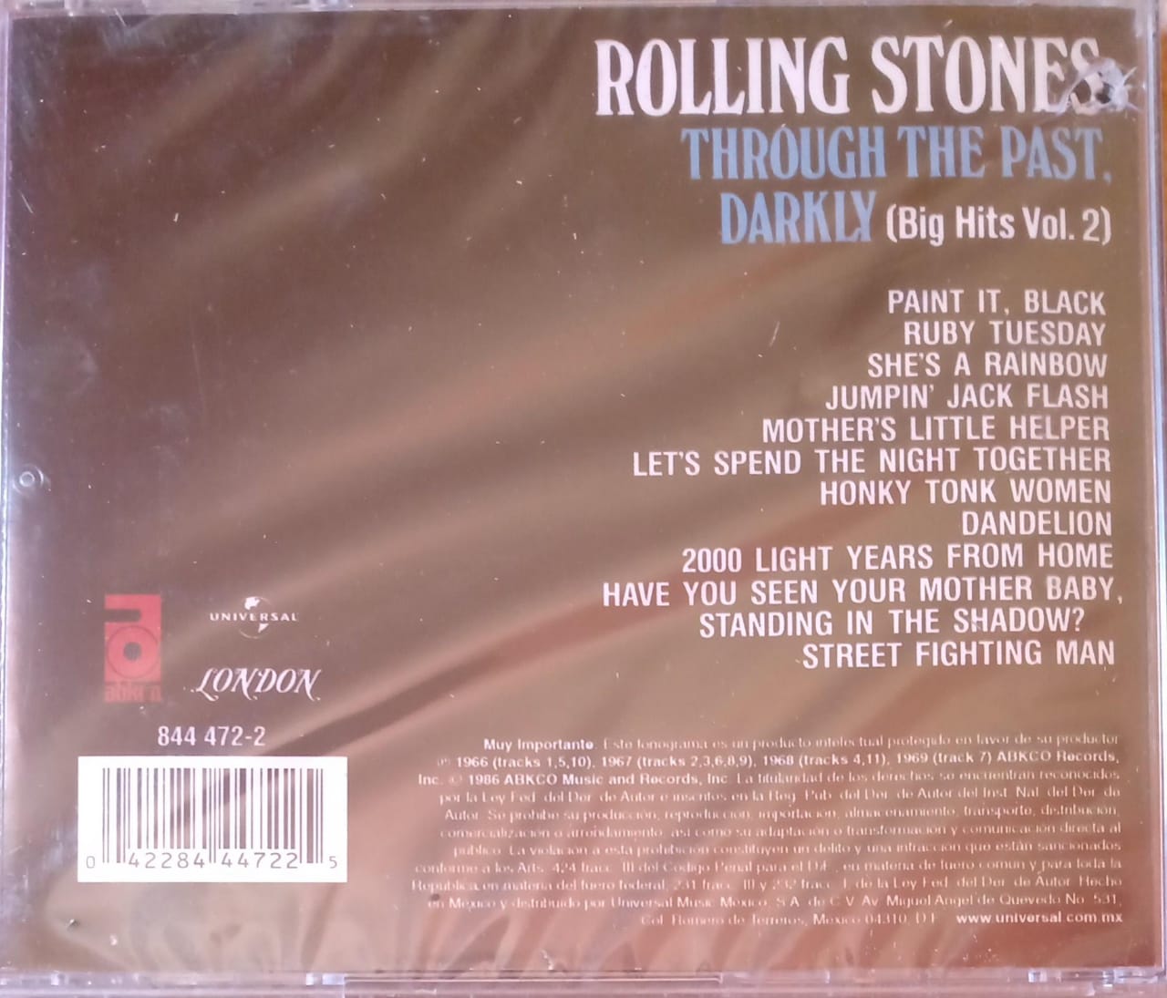 The Rolling Stones – Through the Past, Darkly (Big Hits Vol. 2). Cd nuevo.