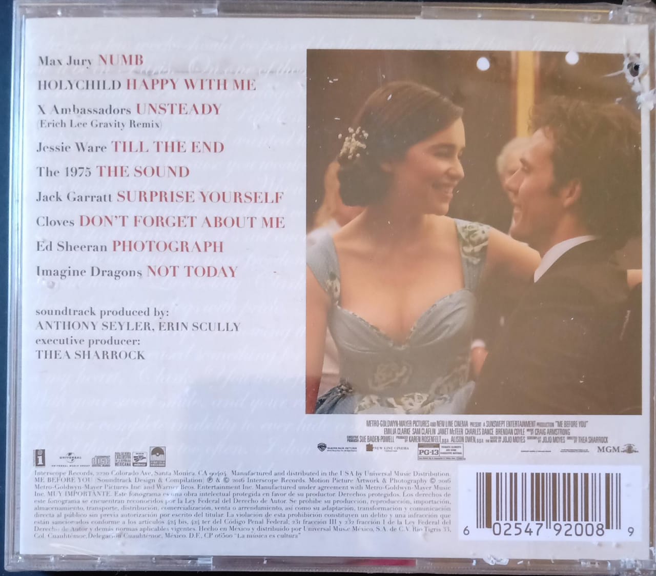 Varios – Me Before You. Ost Soundtrack. Cd nuevo.
