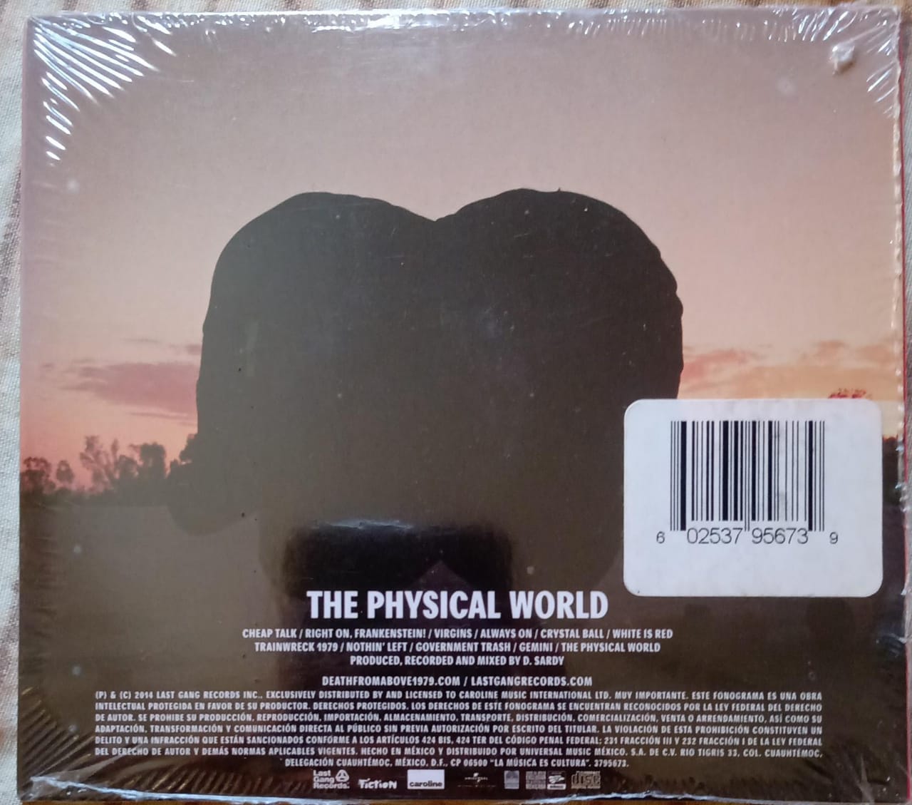 DEATH FROM ABOVE 1979 – The Physical World. Cd nuevo.
