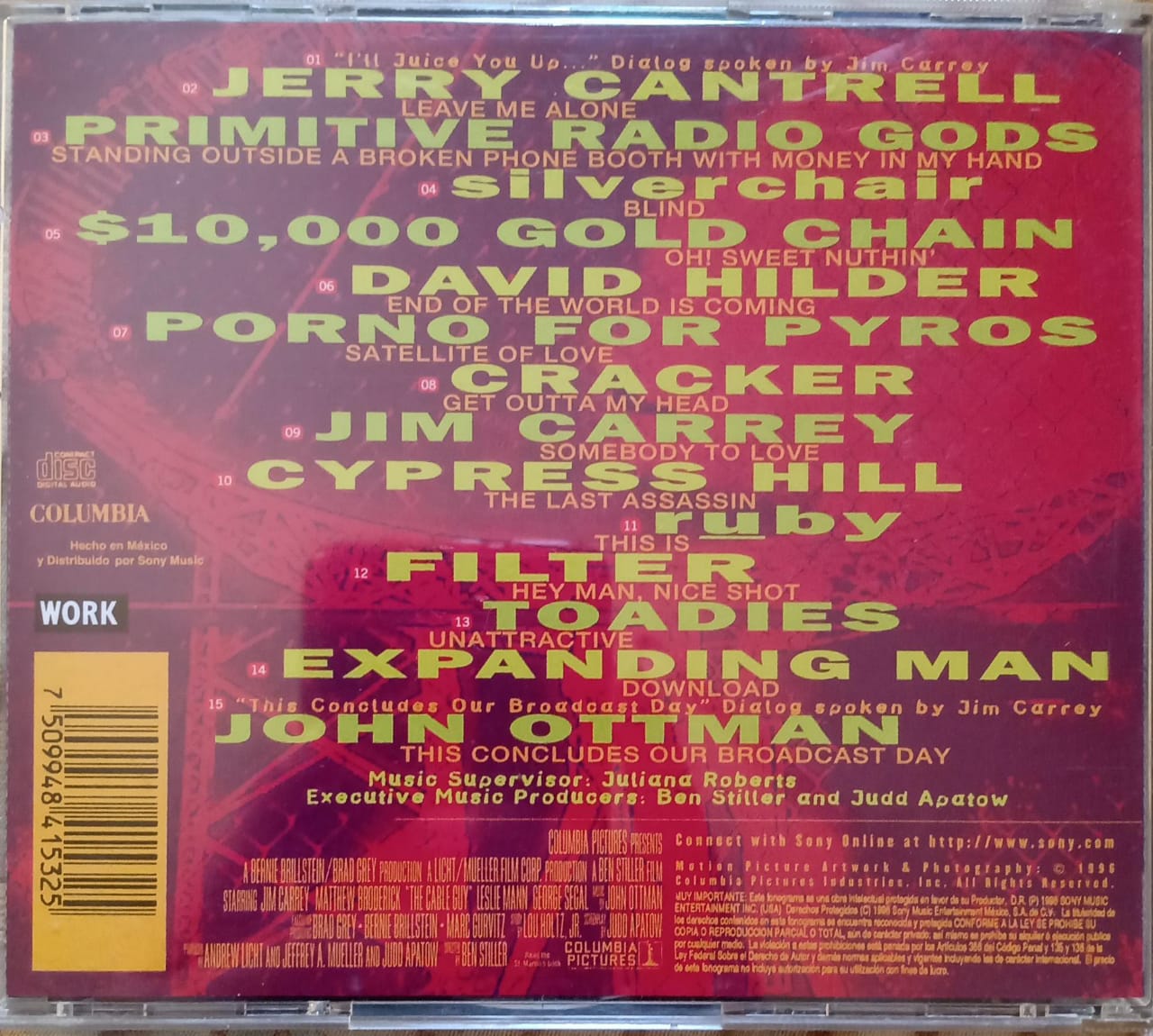 Varios – The Cable Guy (Ost Soundtrack). Cd.