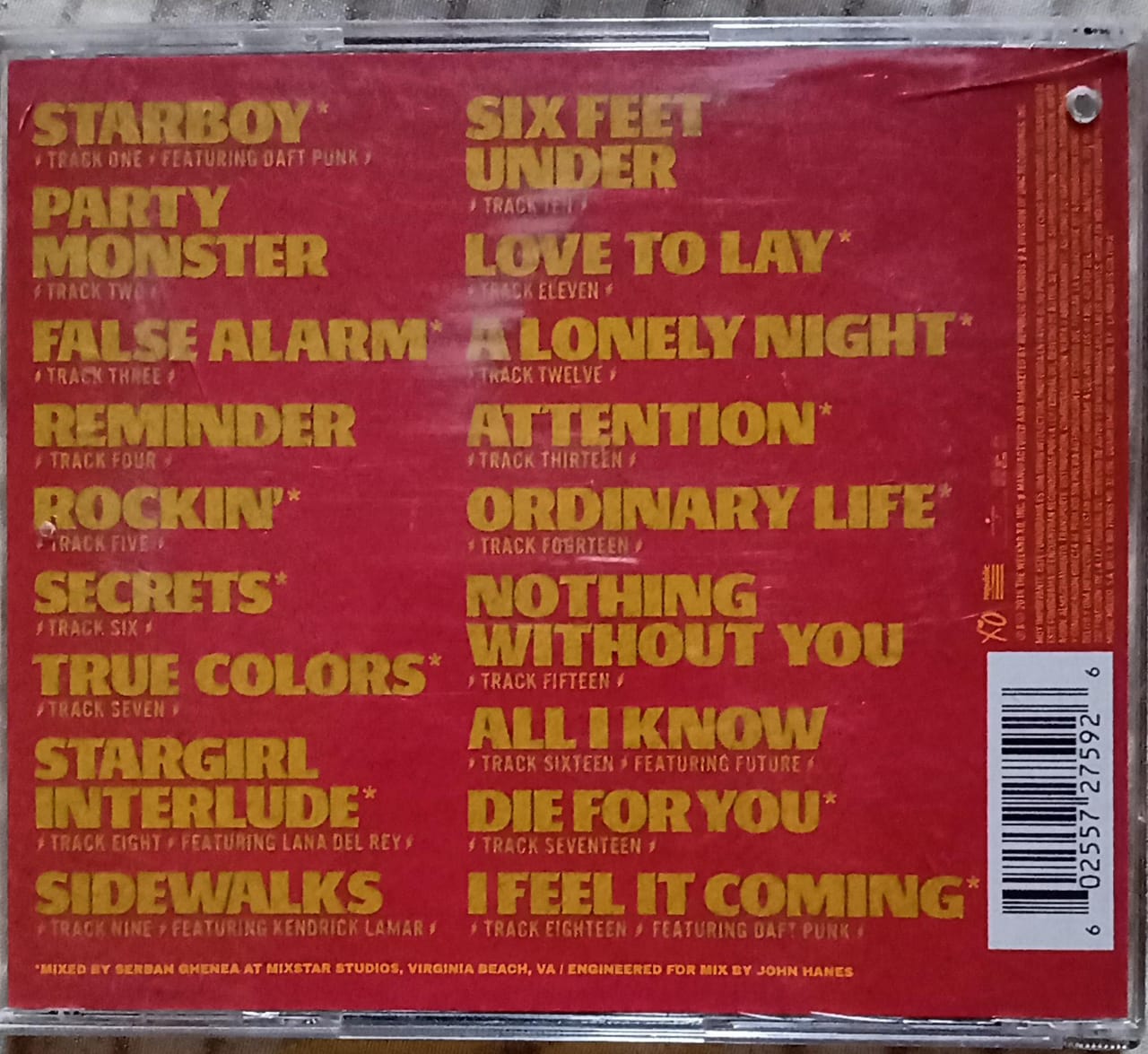 THE WEEKND – Starboy. CD excelente estado.