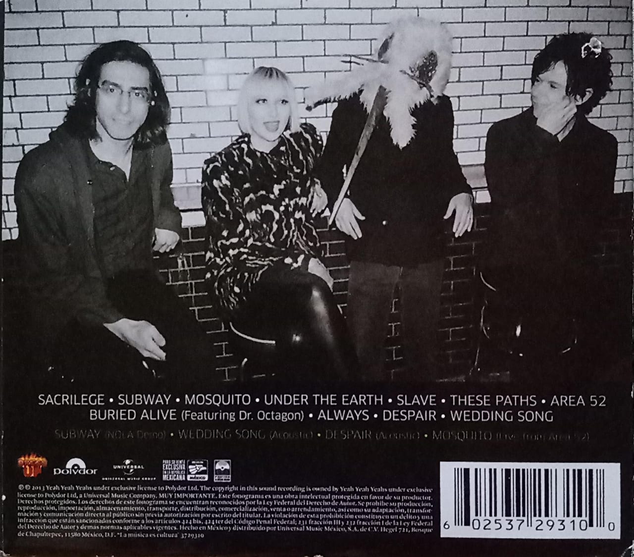 YEAH YEAH YEAHS – Mosquito. Cd buen estado.