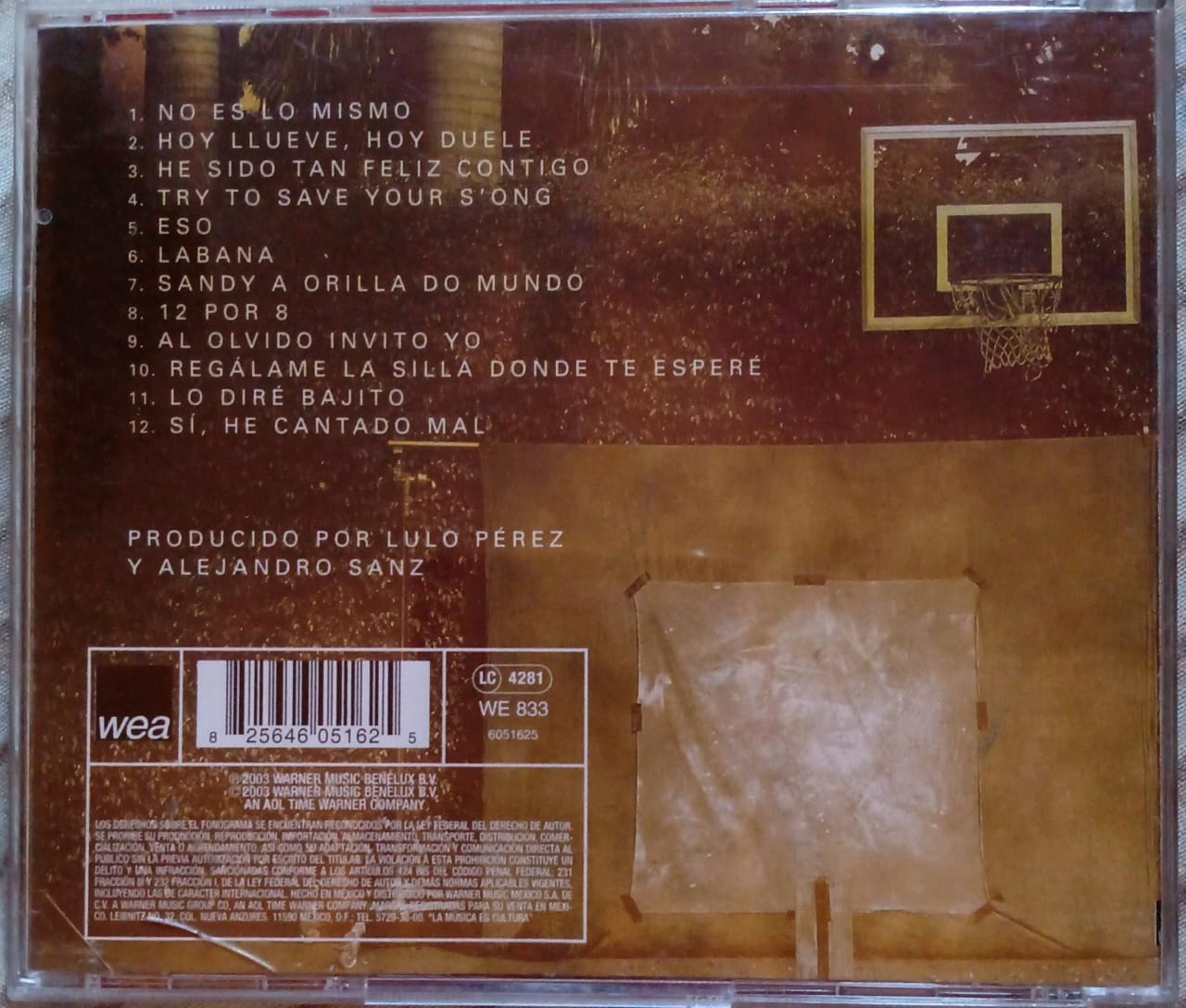 Alejandro Sanz – No Es Lo Mismo. Cd.
