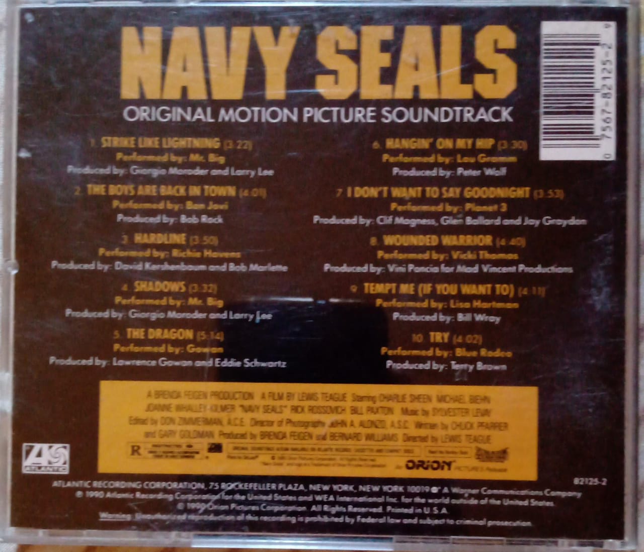 Varios – Navy Seals - Original Motion Picture Soundtrack. Cd buen estado.