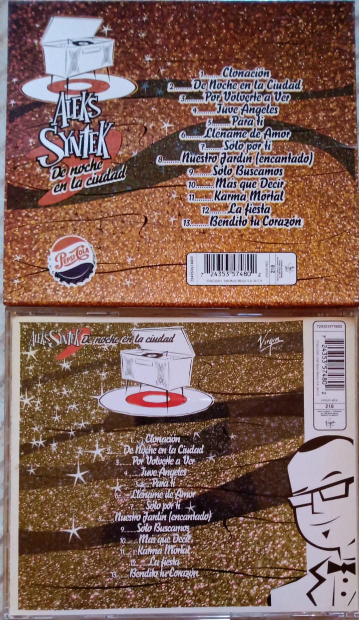 Aleks Syntek – De Noche En La Ciudad. Cd excelente estado.