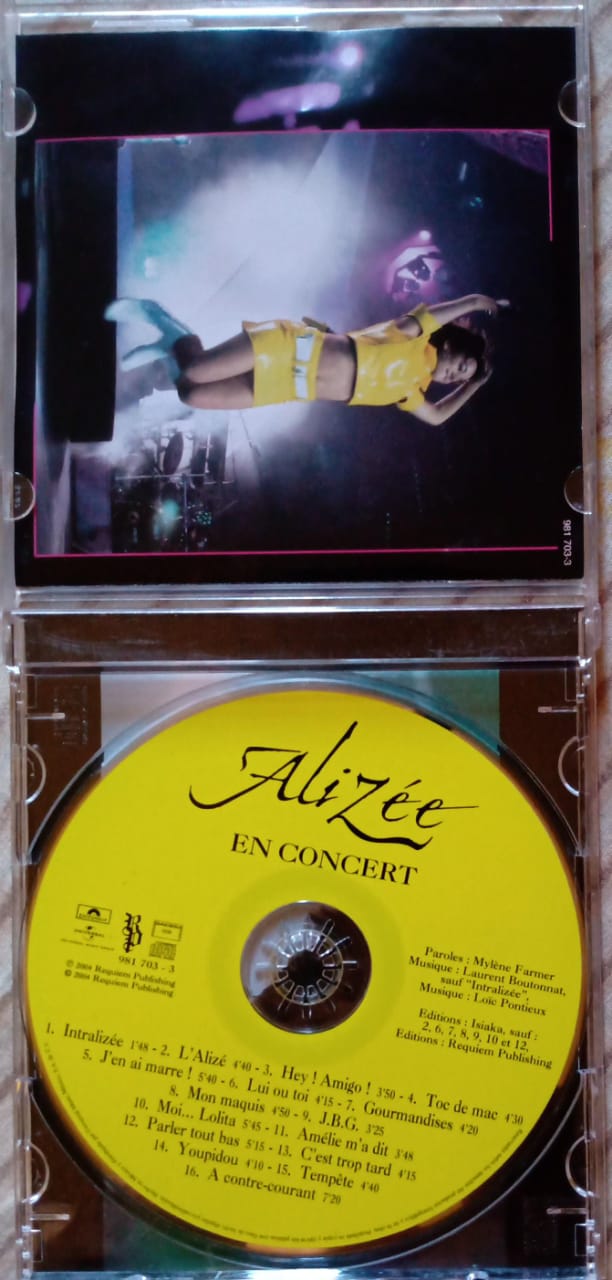 Alizée – En Concert. Cd excelente estado.
