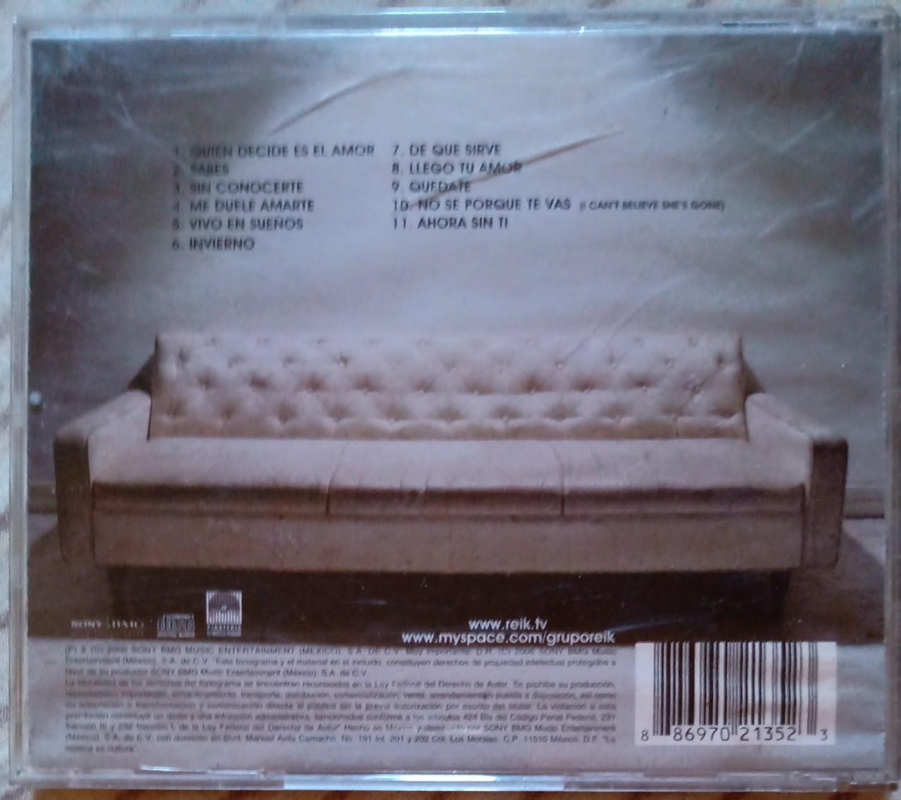 Reik – Secuencia. cD excelente estado.