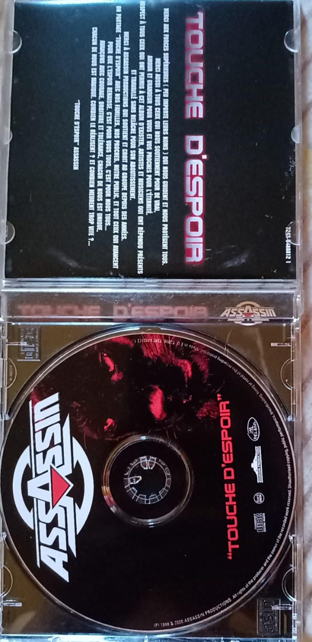Assassin – Touche D'Espoir. Cd excelente estado.