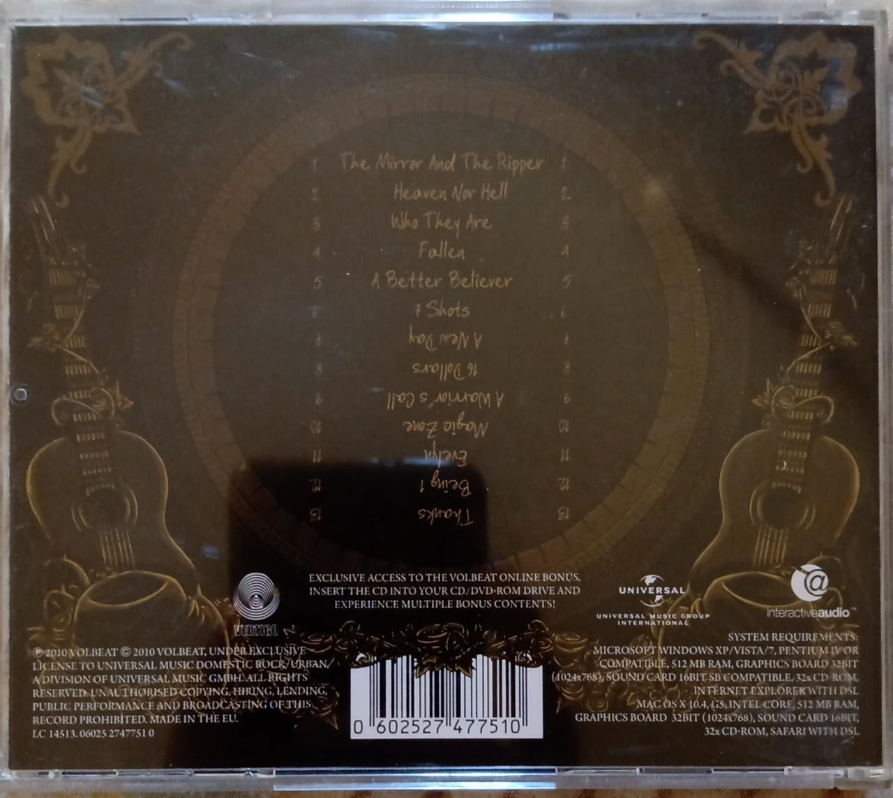 VOLBEAT – Beyond Hell / Above Heaven. Cd excelente estado.