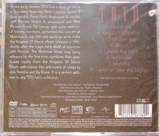 TOTO – Live at Montreux 1991. Cd nuevo.