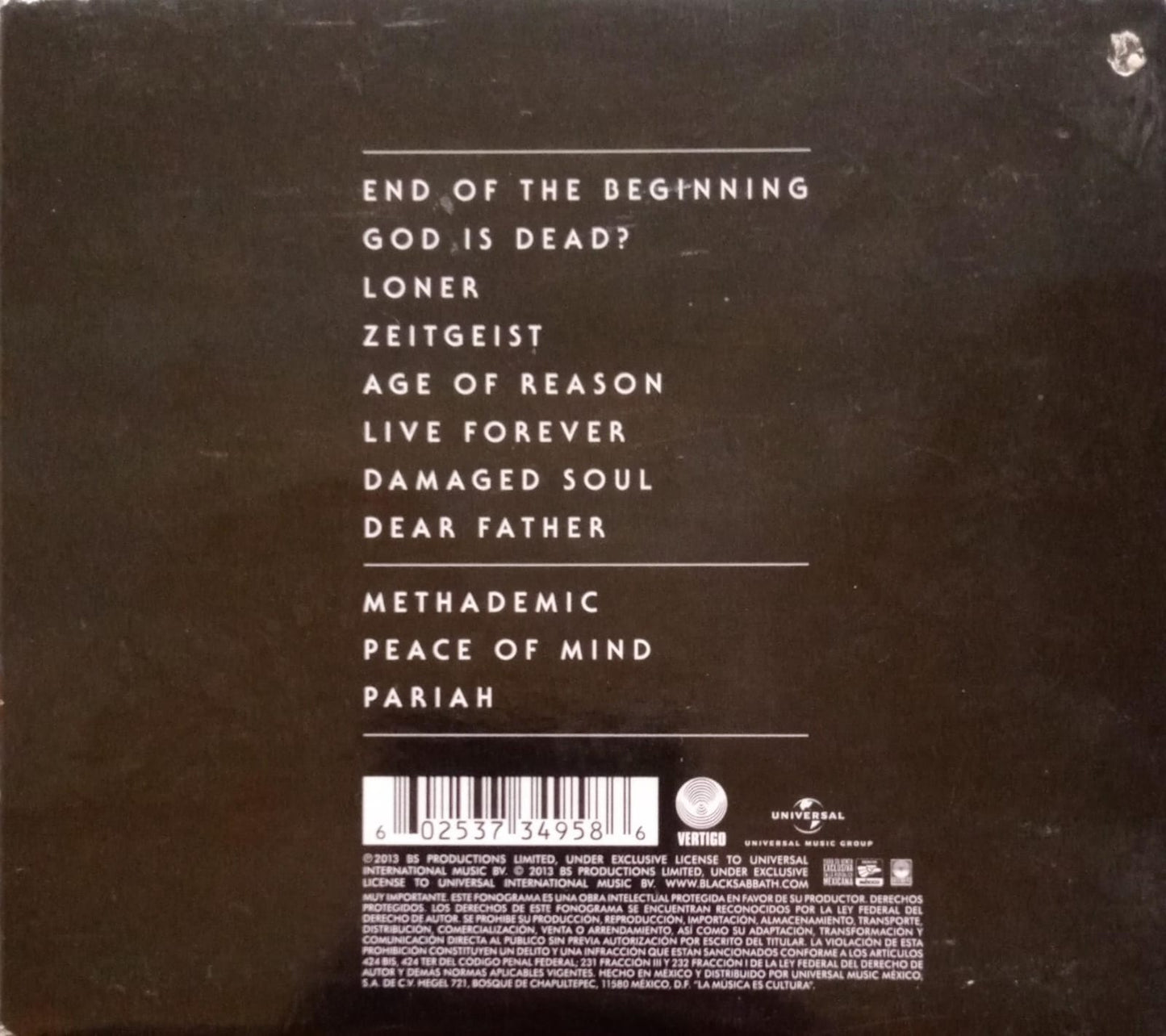 BLACK SABBATH – 13. CD doble buen estado.