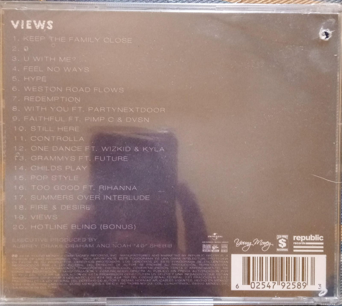 Drake – Views (CD en excelente estado).