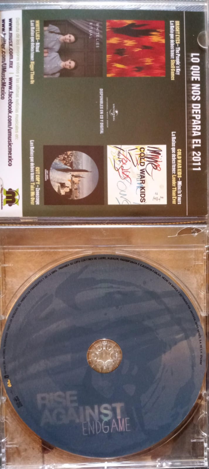 RISE AGAINST – Endgame. Cd excelente estado.