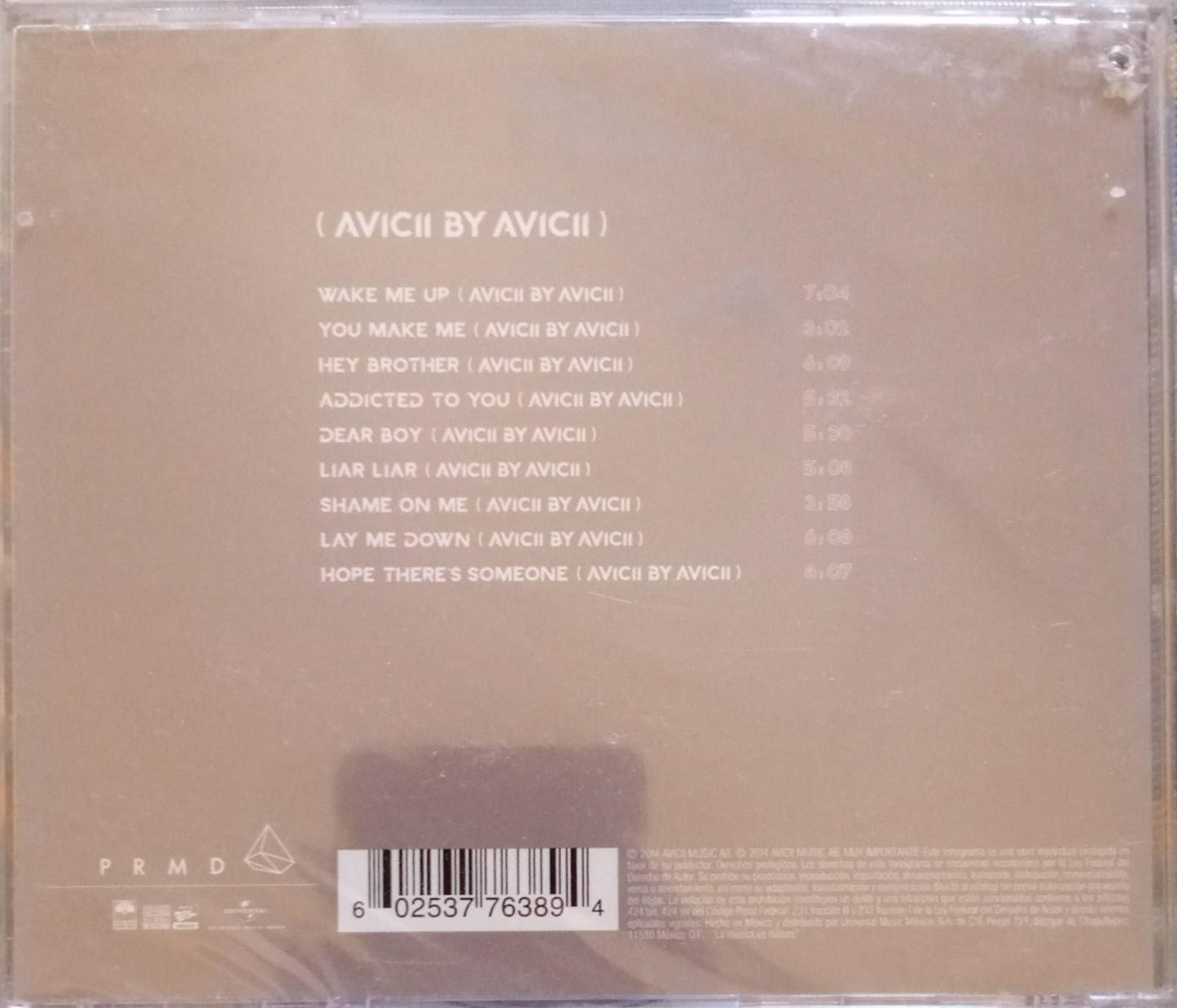 Avicii – True (Avicii By Avicii). Cd nuevo.