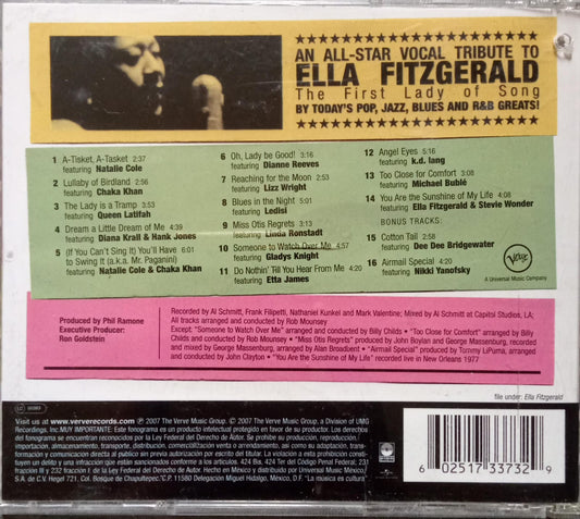 Varios – We All Love Ella Fitzgerald: Celebrating The First Lady Of Song. CD excelente estado.
