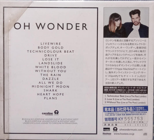 Oh Wonder – Oh Wonder. Cd excelente estado japón.