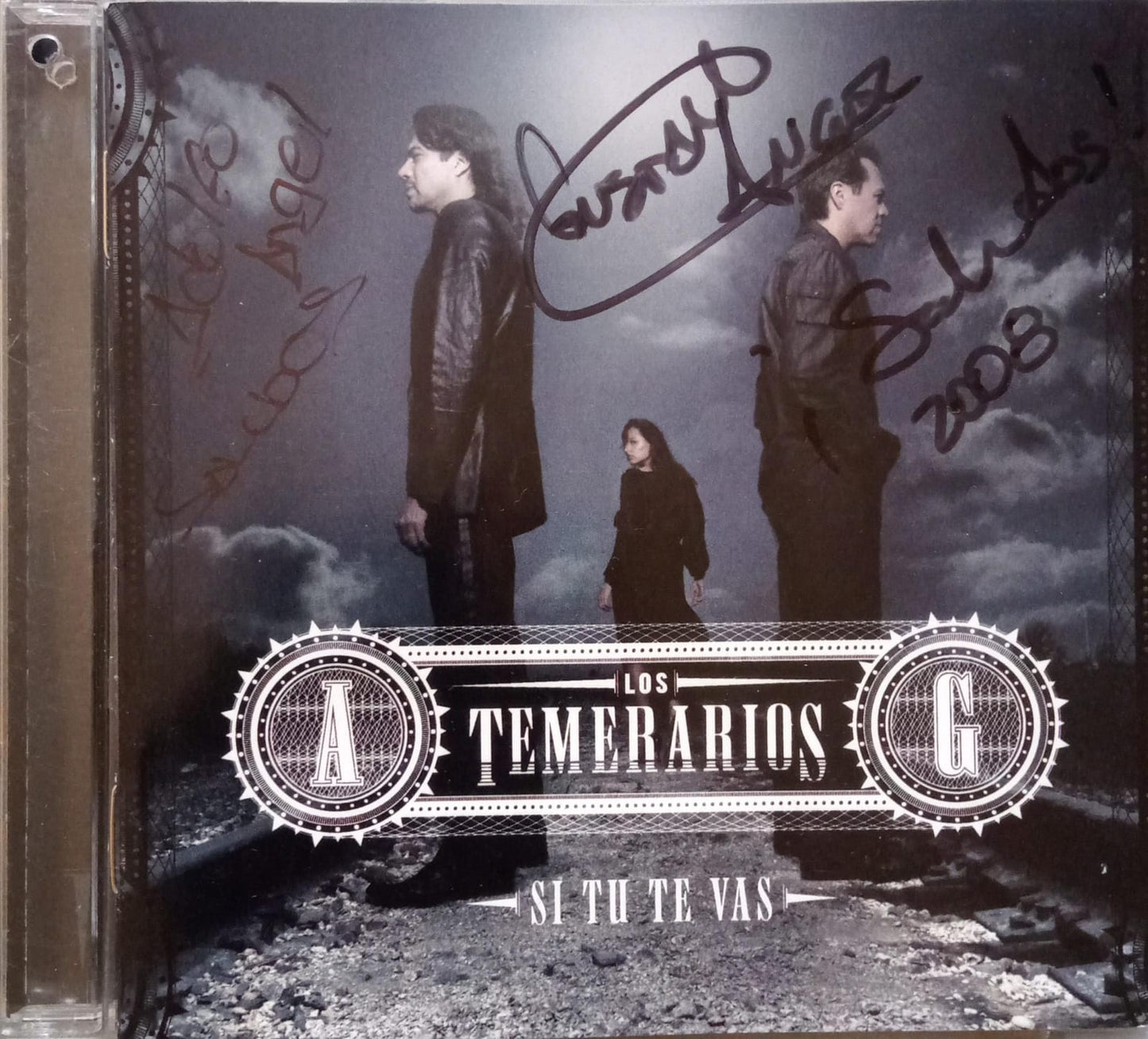 Los Temerarios – Si Tú Te Vas. Cd autografiado excelente estado.