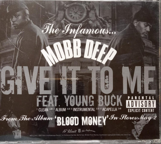 Mobb Deep Feat. Young Buck – Give It To Me. Cd excelente estado.