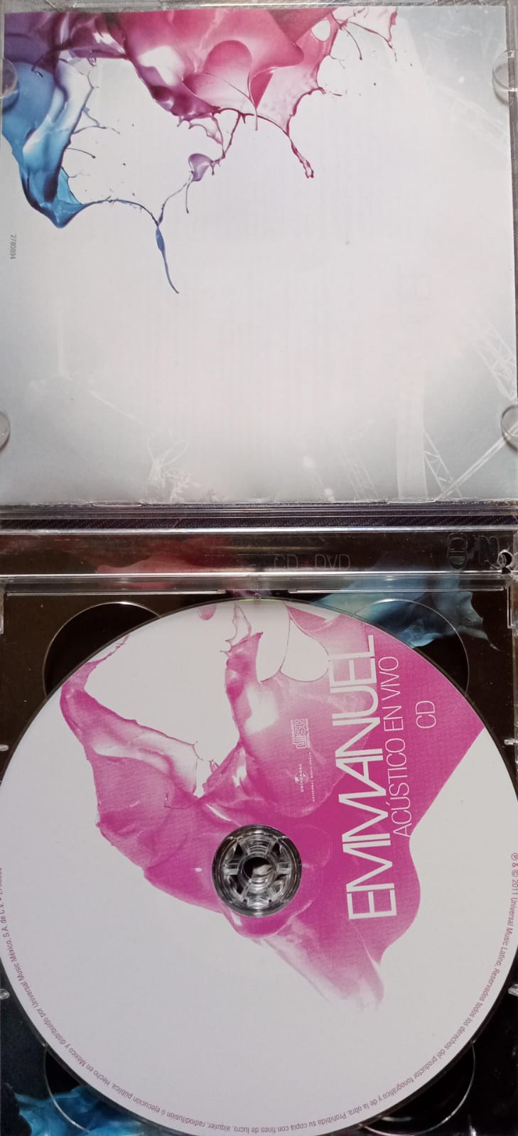 Emmanuel – Acústico En Vivo. Cd y DVD. Excelente estado.