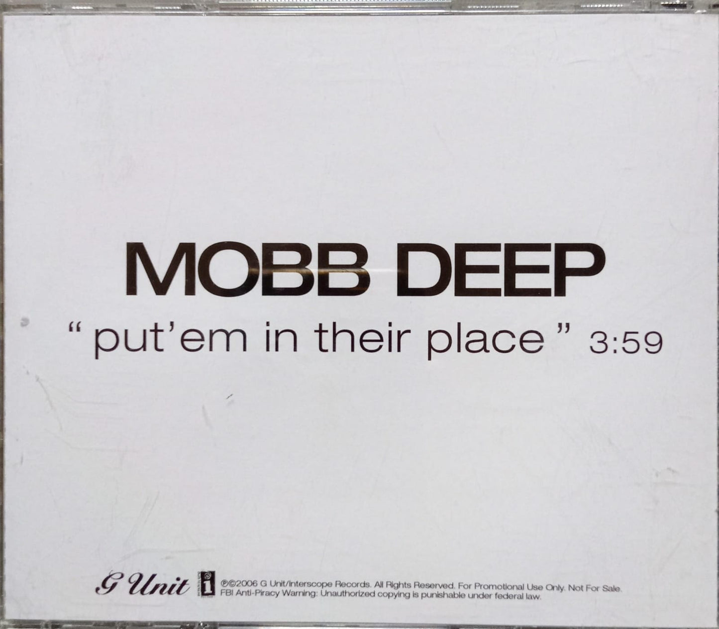 Mobb Deep – Put Em In Their Place. Cd single.