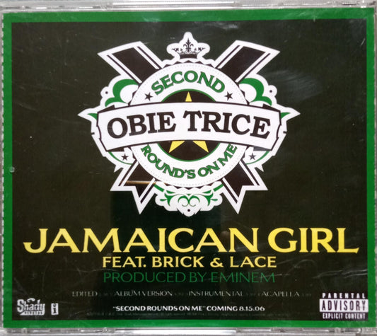 Obie Trice – Jamaican Girl. CD single excelente estado.