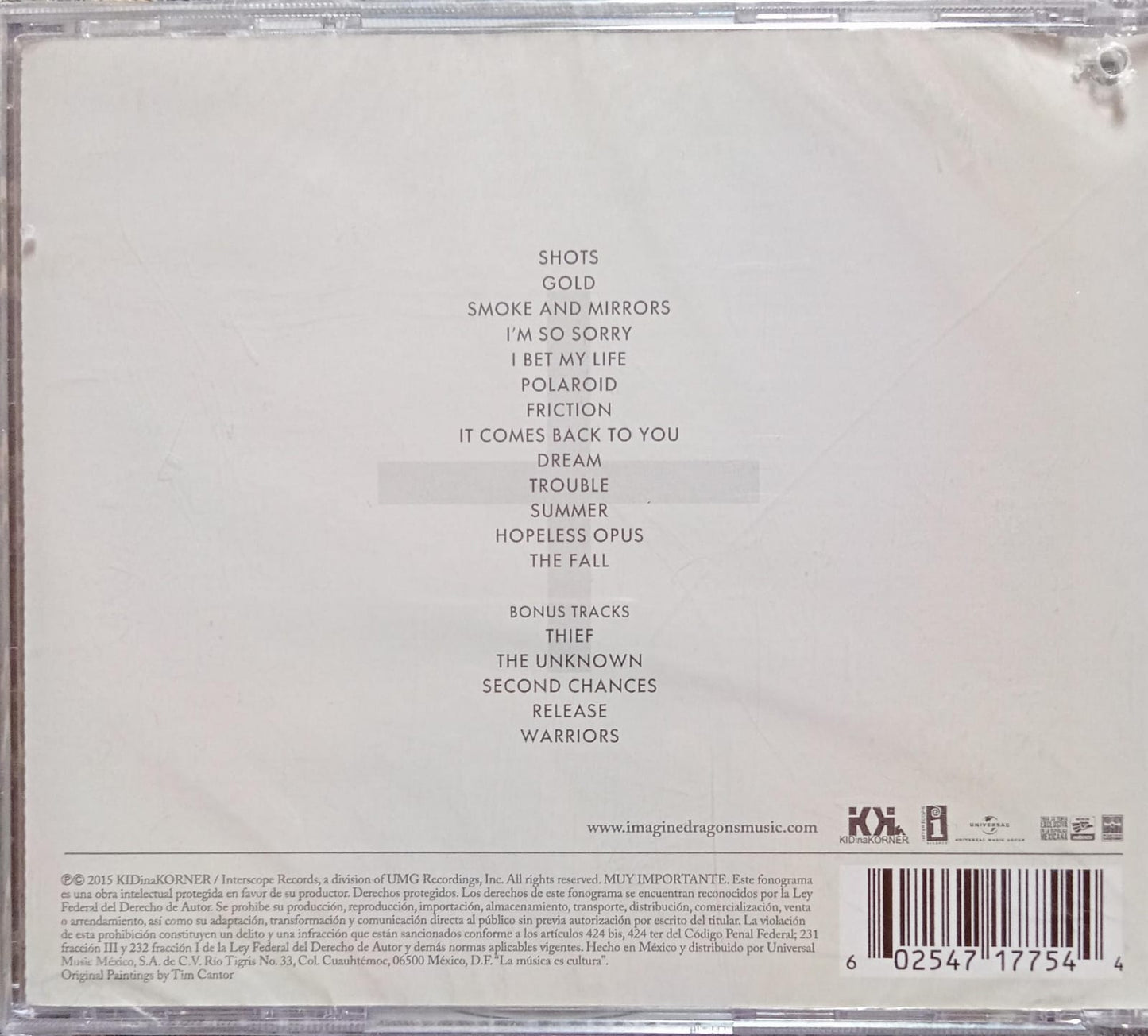 IMAGINE DRAGONS – Smoke + Mirrors. Cd nuevo.