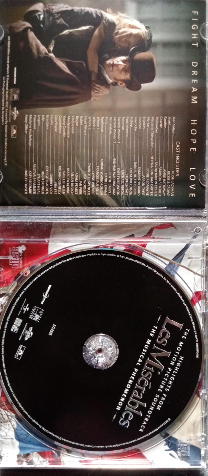 Varios – Les Misérables - The Original Motion Picture Soundtrack Ost. Cd exelente estado.