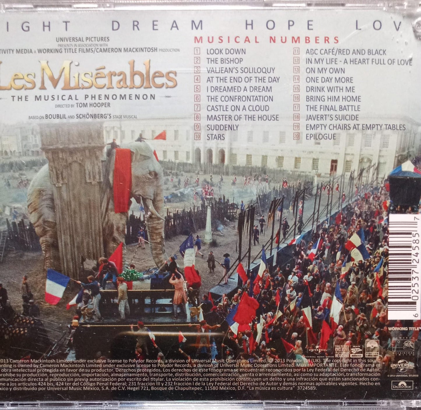 Varios – Les Misérables - The Original Motion Picture Soundtrack Ost. Cd exelente estado.
