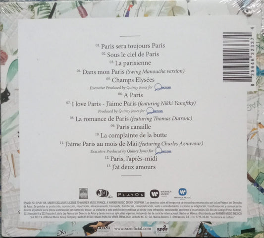 Zaz – Paris. Cd nuevo.