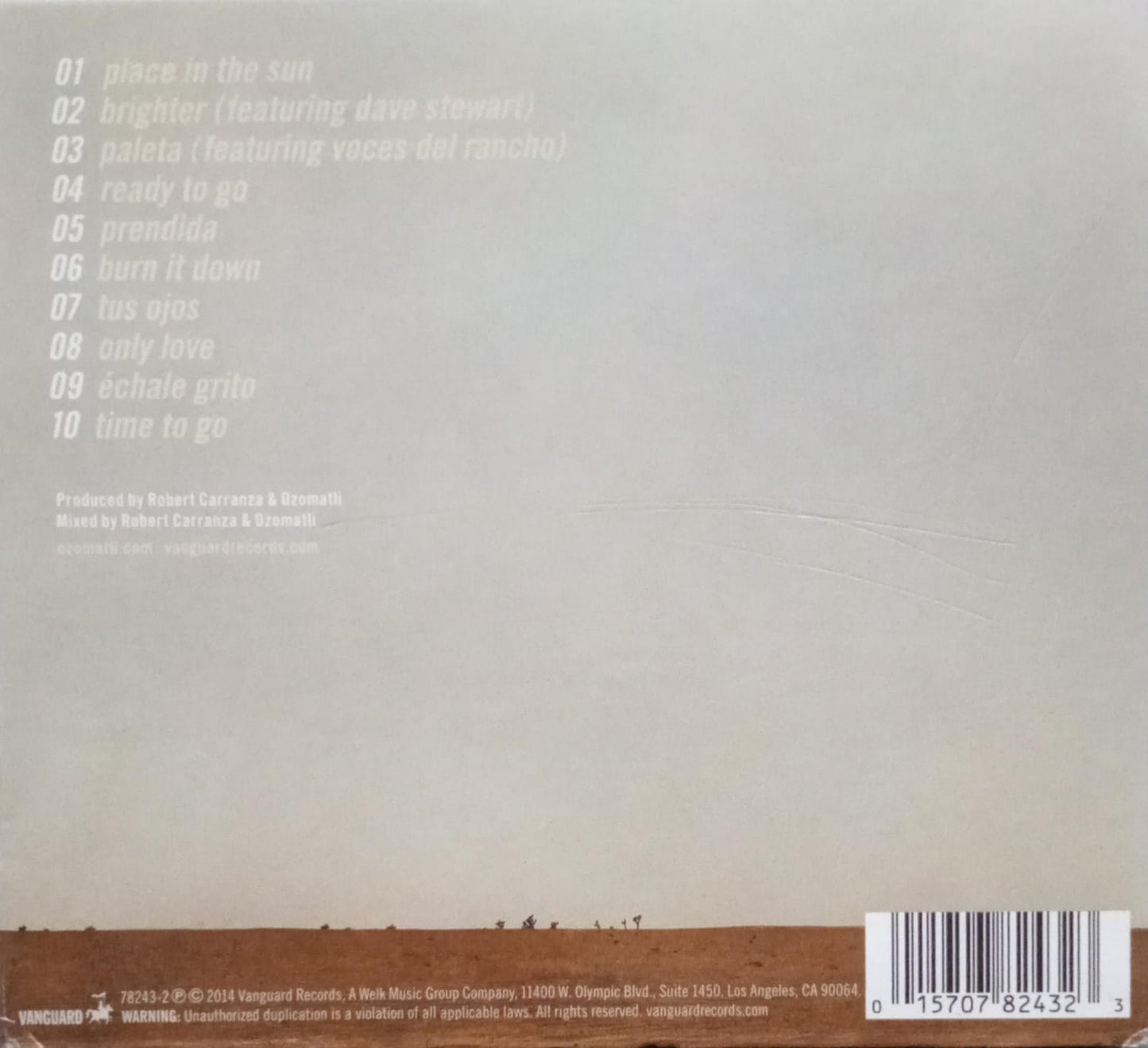 Ozomatli – Place In The Sun. Cd excelente estado.