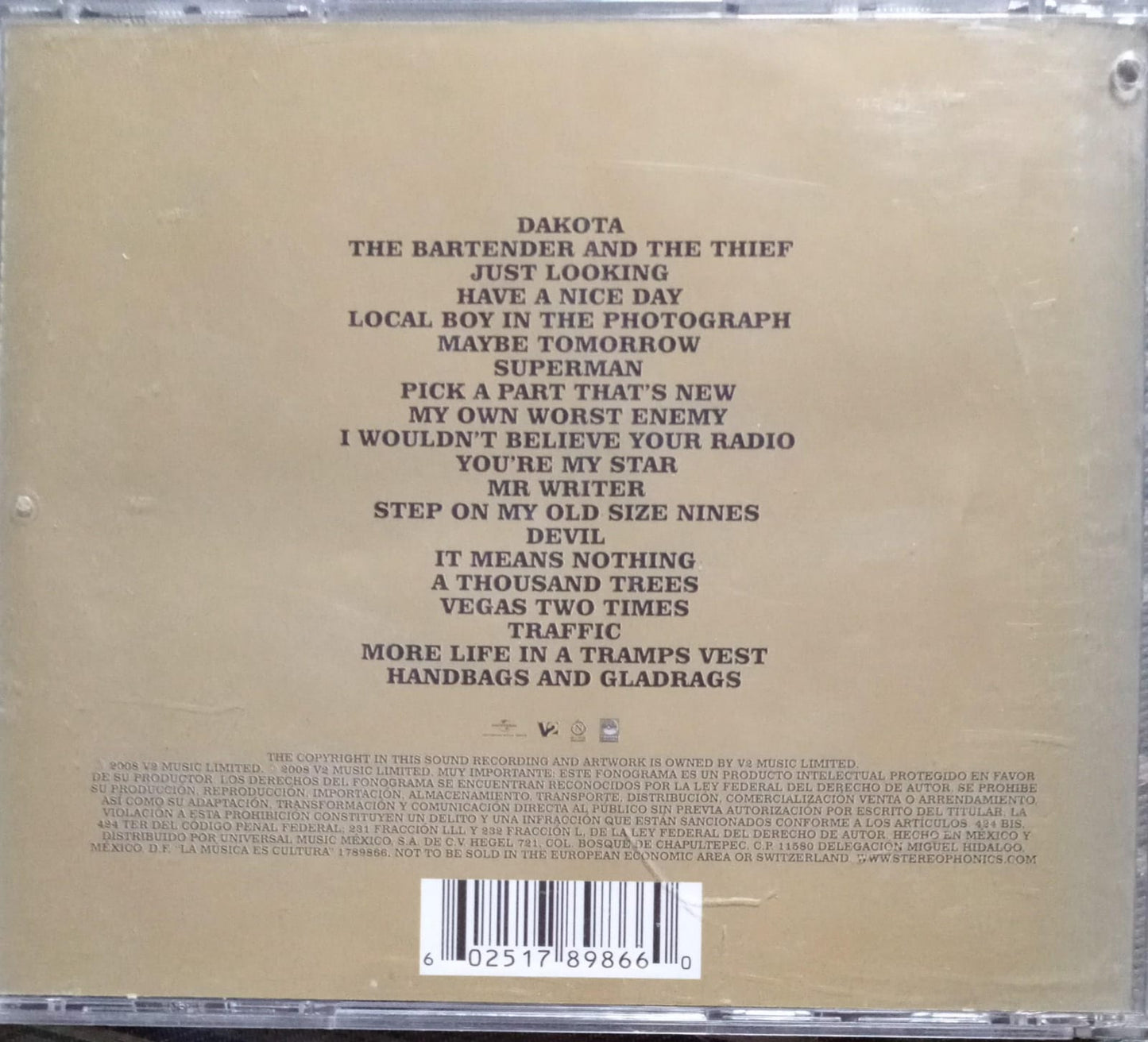Stereophonics – Best Of Stereophonics (Decade In The Sun). Cd excelente estado.