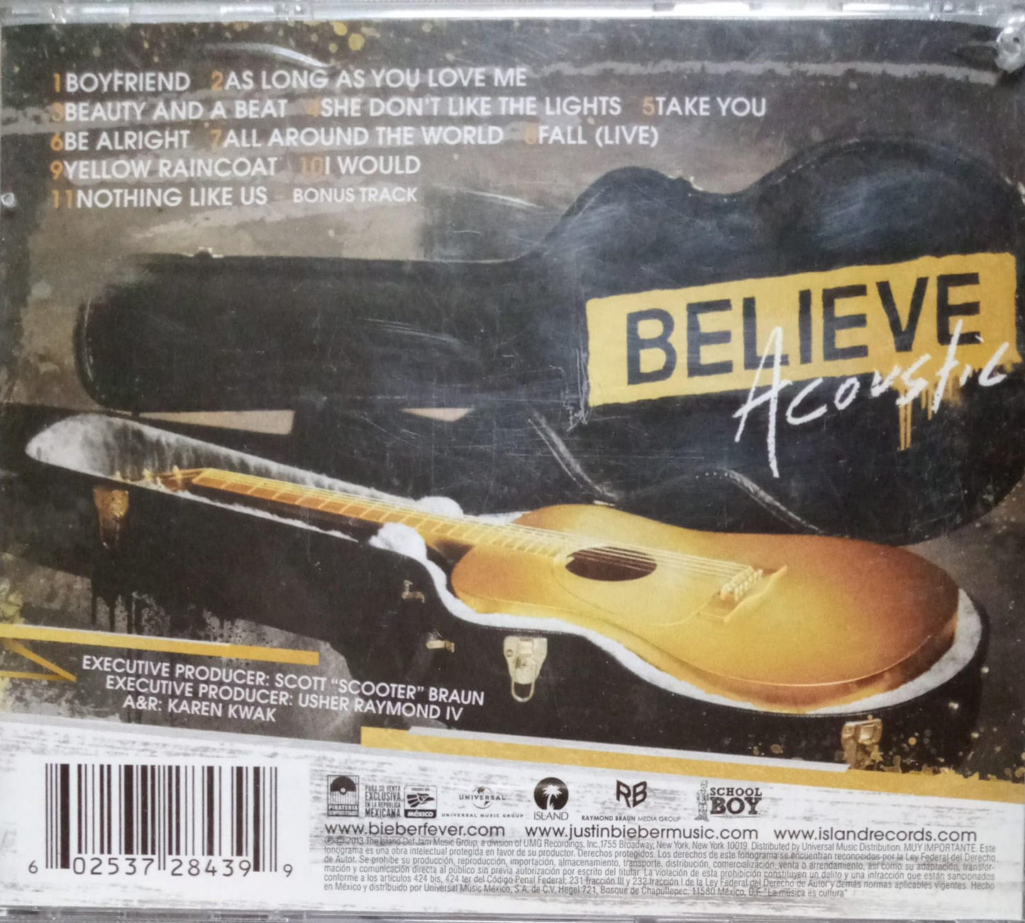 JUSTIN BIEBER – Believe Acoustic. Cd excelente estado.
